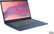 Lenovo IdeaPad Slim 3 Chromebook 14M868 - Portátil 14'' FHD (MediaTek Kompanio 520, RAM 4GB, SSD 64GB, GPU Arm Mali-G52 2EE MC2, Chrome OS) Teclado AZERTY Francés - Azul