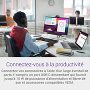 Monitor Dell P2425H 24" Full HD (1920x1080), 100Hz, IPS, 5ms, 99% sRGB, USB-C, DisplayPort, HDMI, VGA, 4X USB, Garantía de 3 años, Negro