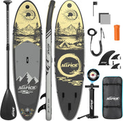 Set de tabla de SUP premium ALLPICK, tabla de paddle surf inflable, con soporte universal para cámara, accesorios completos, remo ajustable, principiantes, avanzados, 200 kg