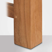 Banco de teca CLP Jackson V2 I Banco de madera resistente a la intemperie con respaldo I Banco de jardín estable de madera de teca maciza, color: Teca, tamaño: 200 cm