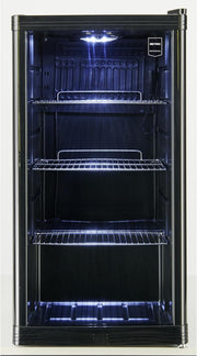 Mininevera profesional METRO GPC1088, 88 L, 1,052 kWh/24h, 3 estantes de rejilla de acero inoxidable, negro