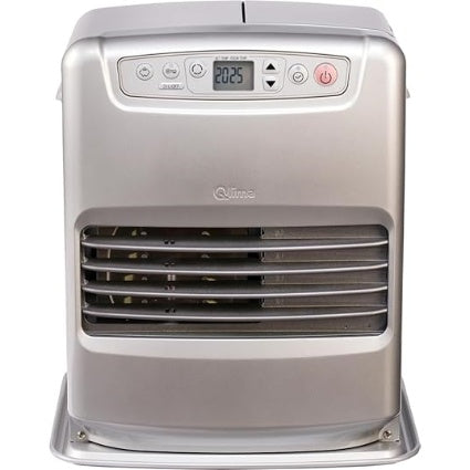 Estufa de parafina electrónica Qlima SRE 3231C2 3,1 KW para un volumen de 120m3/48m2, sistema antiolor, regulación de temperatura, gris plata