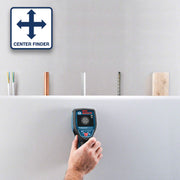Detector de materiales Bosch Professional System D-tect (1 batería de 12 V, profundidad máx. de detección en tubos de plástico/subestructuras de madera/cables bajo tensión/metales ferrosos: 60/38/60/120/120 mm, L-Boxx)