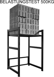 Estantería para lavadora QUICK STAR 74x65x111 cm con bandeja extraíble, color blanco, estante de pie, organizador de almacenamiento para secadora y baño