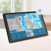 Estación meteorológica Wi-Fi WetterOnline 4 WetterDisplay con radar meteorológico, pantalla a color HD, pronóstico de 14 días y alertas de clima adverso