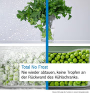 Frigorífico combi Bosch XXL Serie 6, 203 x 70 cm, 311 L de refrigeración y 129 L de congelación, NoFrost, VitaFresh XXL, interior flexible, balda abatible, Perfect Fit, acero cepillado, KGN49AIBT