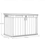 Cobertizo horizontal Keter GRANDE STORE - 2100 litros