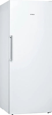 Congelador Siemens GS54NAWCV iQ500, 176 x 70 cm, 327 L, noFrost nunca más volver a descongelar, bigBox espacio para alimentos congelados grandes, varioZone estantes y cajones de cristal flexibles, Blanco