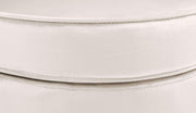 Silla tapizada Rosita I de CLP con revestimiento de terciopelo I Estructura de metal color dorado, color: crema