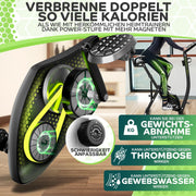 Tretmann NUEVA Bicicleta estática plegable 3 en 1 - extra silenciosa y cómoda - [SoftFoam] probada por DEKRA - con acceso bajo, bicicleta ergómetro para el hogar, bicicletas de fitness plegables