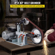 Lijadora de banda VEVOR 1500W, tamaño de banda 5,08x208,28 cm, velocidad constante 2800 r/min, lijadora de banda con varios tipos de lijado, para pulir herramientas, metal, madera y acrílico