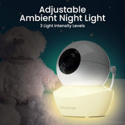 Babysense HDS2 Monitor de video para bebés con cámara y audio, vigilabebés HD 720p de 5", sin WiFi, luz nocturna ajustable, alcance extendido, audio bidireccional, zoom 4X, visión nocturna, batería de 4000 mAh