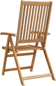 vidaXL 6X Sillas de jardín plegables de madera maciza de acacia, sillas de comedor para terraza, balcón y muebles de exterior