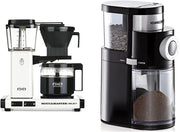 Moccamaster KBG Select, cafetera, cafetera retro, café de filtro, color blanco hueso, 1,25 L