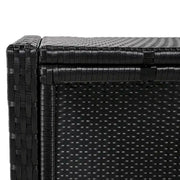 Conjunto de sofá seccional de ratán para exteriores con marco de spa cuadrilátero envolvente