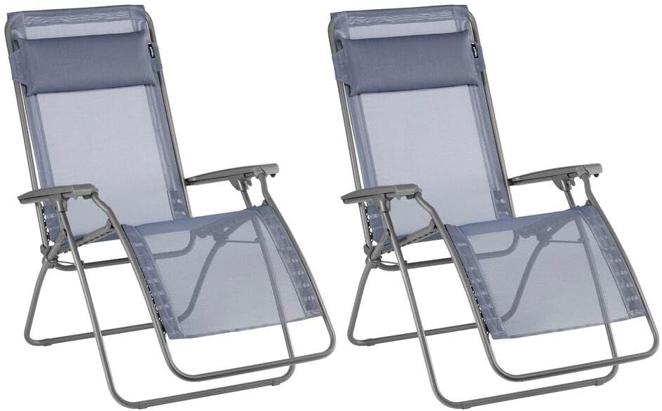 Lafuma Juego de 2 sillones relax gravedad cero - RCLIP