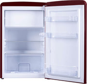 Frigorífico/Congelador Retro Amica KGC 15632 T / Azul hielo (Turquesa) / 144 cm (Al) x 55 cm (An) x 62 cm (Pr) / Diseño retro / Frigorífico con congelador