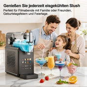 Máquina de granizados de 2,7 l con 8 programas, inicio con un solo toque y autolimpieza para granizados, frappés, batidos y bebidas congeladas