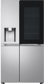 Frigorífico Side by Side LG GSGV81PYLL, Clase E, 635 L, Instaview, frigorífico con congelador, dispensador de hielo, hielo picado y agua, Total NoFrost, compresor Smart Inverter, Wi-Fi