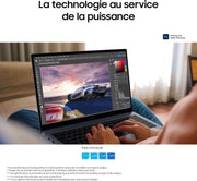 Samsung Galaxy Book4, Portátil de 15,6'', Intel Core i5, 8 GB RAM, 256 GB SSD, teclado AZERTY FR, gris