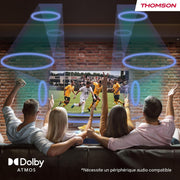 THOMSON Smart TV QLED 65 pulgadas (164 cm) Android, Google Assistant, Wi-Fi, Dolby Digital, Bluetooth, triple sintonizador (cable/satélite/antena), HDMI, CI+, panel A+ – 65QA2S13