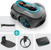 Robot cortacésped Gardena smart SILENO Free Set 750 m², inalámbrico, para céspedes de hasta 750 m², inteligencia LONA, sin cable perimetral, funcionamiento silencioso, cortacésped inteligente con control por app (19924-47)