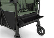 Jeep Wrangler Deluxe Stroller Wagon for 4 Kids – Removable Canopy, Cooler Bag, Modular Seats, XXL Storage, All-Terrain Tires, Adjustable Handlebars