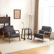 Sillón decorativo tapizado de estilo moderno de mediados de siglo
