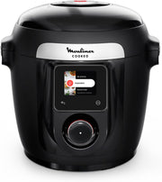 Moulinex Cookeo Wi-Fi 10 en 1, Multicocina, 10 modos de cocción, Cocción a presión, Pasos detallados, CE96G810, Negro