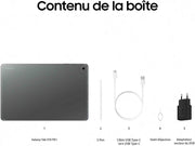 Samsung Galaxy Tab S10 FE+, Tablette Android WIFI 13,1" 128 Go, S Pen inclus, Certification IP68, Gris Anthracite, Chargeur secteur rapide 25 W inclus, Version FR