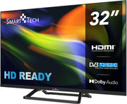 Smart Tech 32HN01V3 TV LED HD 32 pulgadas (80 cm) Triple Sintonizador Dolby Audio H.265 3xHDMI, 2xUSB