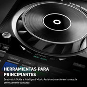 Controlador de DJ USB de 2 decks Hercules DJControl Inpulse 500 para Serato DJ Lite y DJUCED