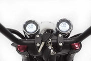 Chopper eléctrico Mangosteen M1 en rojo mate: motor de alto rendimiento de 2000 W y elegante