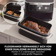 Freidora de aire Ninja Foodi FlexDrawer de doble zona, negra AF500EU