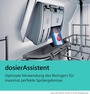 Siemens SN43ES06VE, lavavajillas inteligente iQ300, lavavajillas integrable bajo encimera, 60 cm, tercera bandeja para cubiertos, apertura automática de puerta, rackMatic de 3 niveles, extra silencioso, intensiveZone, varioSpeed, aquaStop