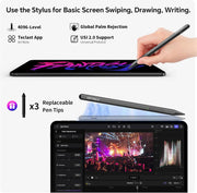 TECLAST Artpad Pro Tablette Tactile 12.7 Pouces,2.2GHz Helio G99,Android 15,Tablette avec Stylet,Dual SIM 4G+WiFi,20Go RAM+256Go ROM/2176×1600/10000mAh+Charge Rapide 30W/13MP/GMS,Google Service Tablet