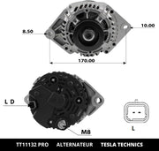 Alternador de coche TESLA TECHNICS TT11132 PRO 12V, 75A. Compatible con RENAULT, DACIA. Excelente relación calidad-precio. Instalación fácil y garantía.
