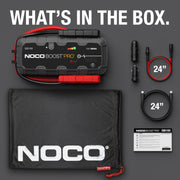 NOCO Boost GB150: Arrancador de batería UltraSafe de 3000 A – Arrancador de litio de 12 V y cables de arranque – Booster portátil para motores de gasolina de hasta 9,0 l y diésel de hasta 7,0 l
