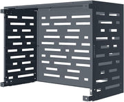 Cubierta para Aire Acondicionado Exterior Amaro Arlberg Talla S - 90 x 68 x 60 cm – Acero Gris Antracita con Diseño de Líneas – Protección Sólida, Elegante y Duradera para Unidad Exterior de Bomba de Calor