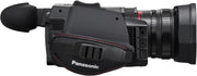 Videocámara profesional Panasonic HC-X1600E 4K 60p con objetivo gran angular de 25 mm, zoom óptico de 24x, estabilizador óptico de imagen híbrido de 5 ejes, Wi-Fi, USB PD, negro