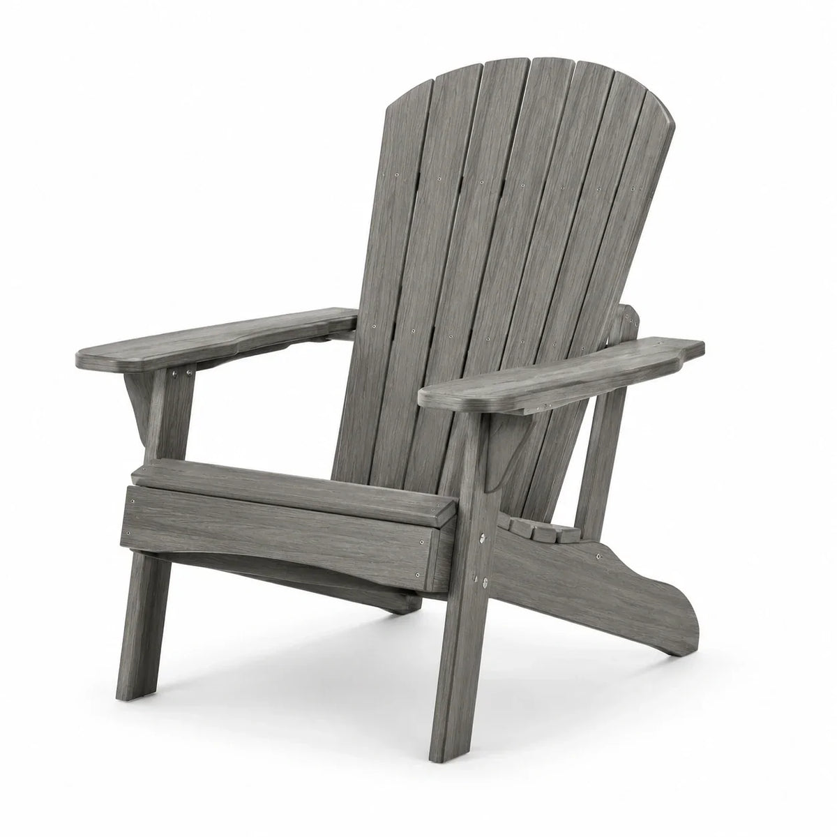 Silla Adirondack de plástico en gris