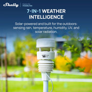 Estación meteorológica inteligente WS90 7 en 1 Bluetooth Zigbee solar IPX5 medición de rayos UV, lluvia, viento y temperatura