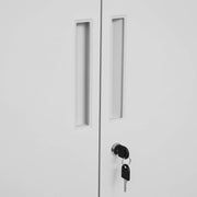 Armario archivador SONGMICS con puertas dobles y cerradura, 5 niveles y estantes ajustables, 80 x 40 x 180 cm