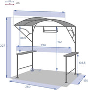 Barbacoa de obra Neiba Graphite - Hespéride