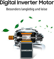 Frigorífico combi Samsung, frigorífico con congelador, 203 cm, 390 l de volumen total, 114 l de congelador, modo AI Energy, aspecto de acero inoxidable, RL38C600CSA/EG