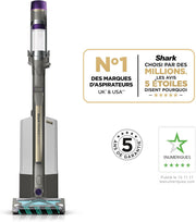 Aspiradora sin cable Shark PowerDetect Clean & Empty, DuoClean Detect, Reverse Clean, base de autovaciado de 2 l, Anti-Hair Wrap Plus, 70 min de autonomía, ligera, accesorios para mascotas/multisuperficie, gris IP3251EUT