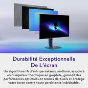Monitor Gaming Alienware 27 - AW2725D, QHD (2560x1440), 280Hz, QD-OLED, 0.03ms, compatible con NVIDIA G-Sync, AMD FreeSync Premium Pro, DisplayHDR True Black 400, USB-C, HDMI, DisplayPort, garantía de 3 años