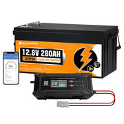 Batería de litio LiFePO4 12V 280Ah con Bluetooth y protección de baja temperatura