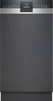 Siemens SR65YX08ME, lavavajillas inteligente iQ500 totalmente integrable, 45 cm de ancho, tercera bandeja para cubiertos, Zeolita, extra silencioso, aquaStop, apertura automática de puerta al finalizar el programa, varioSpeed, iluminación interior