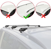 Barras de techo compatibles con Dacia Duster 2014-2018 ACE-1 Barras de techo 3 barras Gris